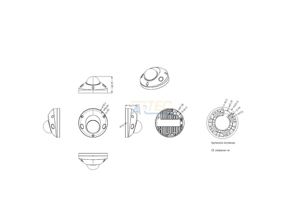 ATEC-I5D-105 IP-видеокамера, 5 Мп, белый